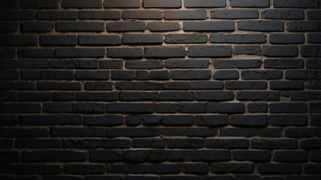 Black brick wall texture background. Black brick wall texture background. Black brick wall texture background.の写真素材
