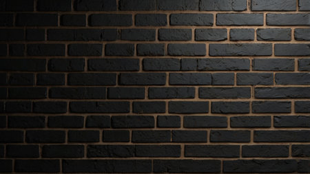 Black brick wall texture background. Black brick wall texture. Black brick wall background.