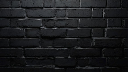 Black brick wall texture background. Black brick wall texture background. Black brick wall texture background. Black brick wall background. Black brick wall texture. Black brick wall background.の写真素材