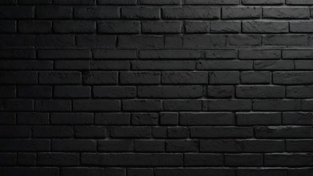 Black brick wall texture background. Black brick wall texture background. Black brick wall backgroundの写真素材