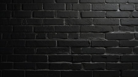 Black brick wall texture background. Black and white brick wall texture background.の写真素材