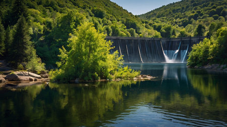 Waterfall at the Plitvice Lakes National Park in Croatia.