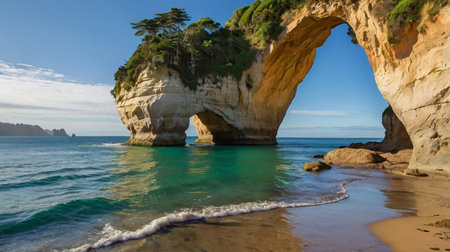 Paradise beach in Lagos, Algarve, Portugalの写真素材
