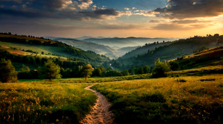 beautiful summer landscape in the Carpathian mountains. Ukraine, Europe