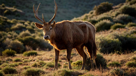 Elk in the Rocky Mountains of Colorado in the United States of America