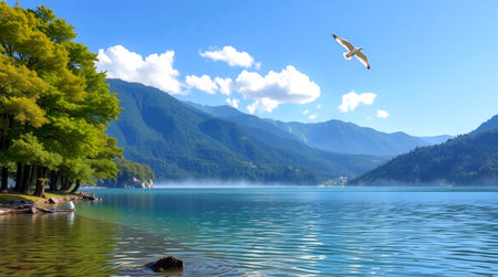 Lake Como, Italy. Lake Como is a lake in Lombardy, Italy.の写真素材