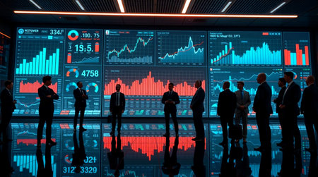 Business People Stock Exchange Trading Forex Investment Concept. 3D Renderingの写真素材