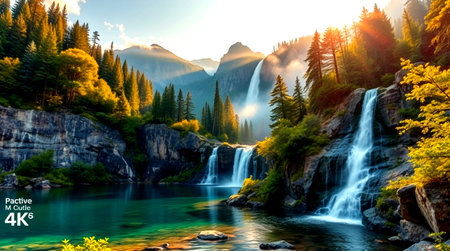 Waterfalls in Yosemite National Park, California, United States of America