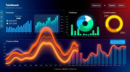 Futuristic virtual graphic touch user interface HUD. For web, site, mobile applications isolated on...