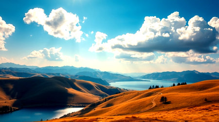 Lake Wanaka, Wanaka, New Zealand, South Island.の写真素材