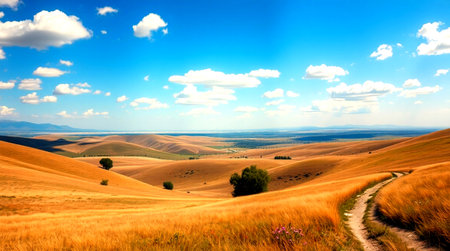 Beautiful landscape in Val d'Orcia Tuscany Italy