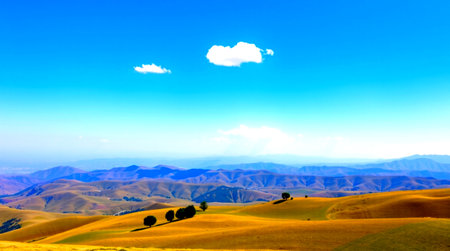 Beautiful landscape of Tuscany, Italy, in the spring time