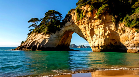 Algarve coast in Portugal, Algarve region, Europeの写真素材