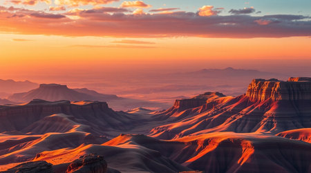 Sunset over the Valley of Fire State Parkの写真素材