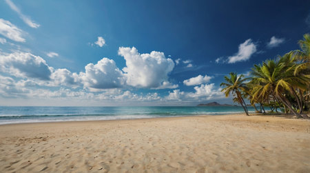 Beautiful tropical beach in Seychelles, Praslinの写真素材