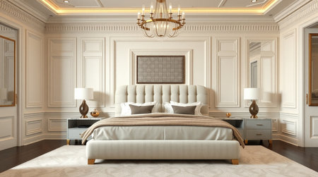 Beautiful winter landscape with lake and mountains reflected in water at sunsetの写真素材