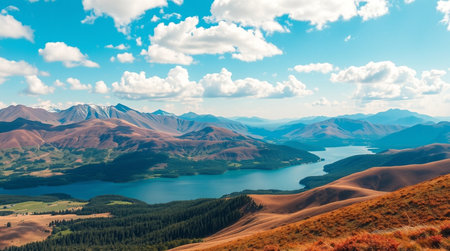 Panoramic view of Lake Tekapo, South Island, New Zealand
