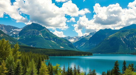 Panoramic view of Banff National Park, Alberta, Canada