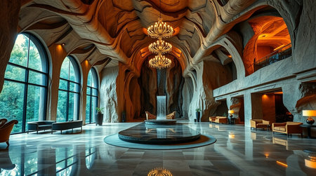 Interior view of the famous building in Beijing, China.の写真素材