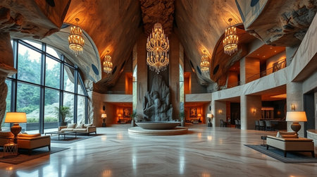 Interior of the National Museum of Natural History, Sofia, Bulgariaの写真素材