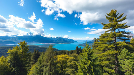 Beautiful view of Lake Louise, South Island, New Zealand