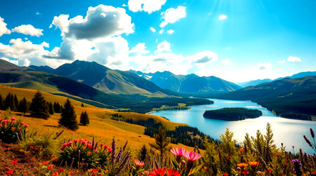 Beautiful summer landscape.