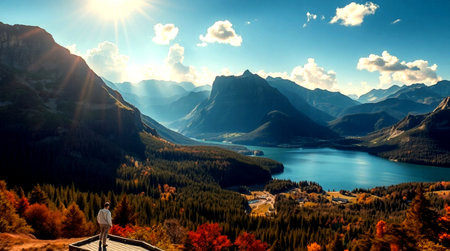 Hike in Glacier National Park, Montana, USA.