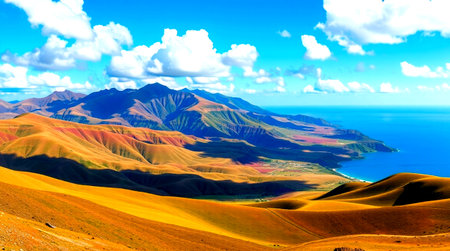 Landscape of the island of Maui, Hawaii, USA.の写真素材