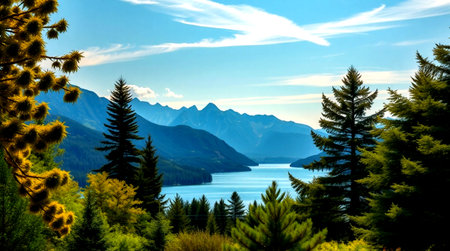 Scenic view of Lake Wakatipu, Queenstown, New Zealand
