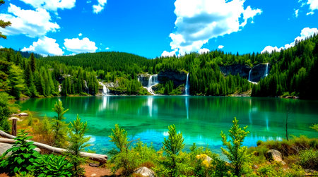 Beautiful view of Jiuzhaigou National Park, China