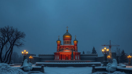 Church of the Intercession of the Holy Virgin on the Nerl River in winterの写真素材
