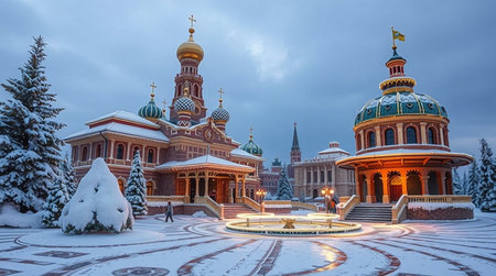 Church of the Intercession of the Blessed Virgin Mary, Moscow, Russiaの写真素材