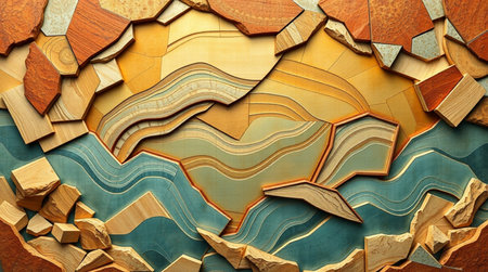 Wooden texture with natural patterns for the design of the background.の写真素材