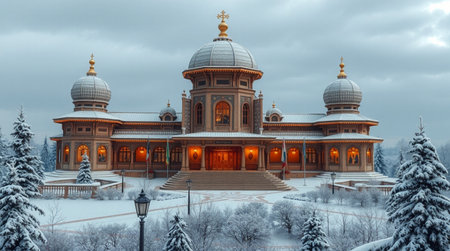 Church of the Intercession of the Blessed Virgin Mary in the city of Gatchina, Russiaの写真素材