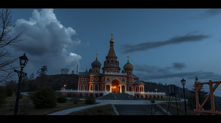 Church of St. Alexander Nevsky in Tbilisi, Georgiaの写真素材