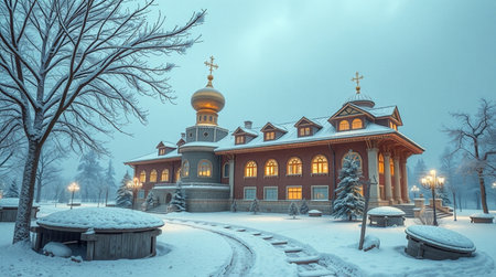 Church of the Intercession of the Blessed Virgin Mary in Tsarskoye Selo, Russiaの写真素材