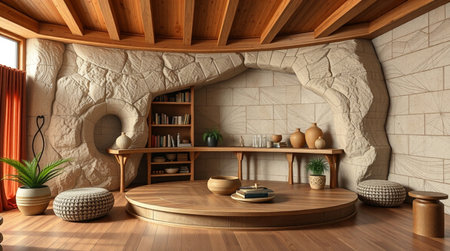 Interior of the living room. 3d render, 3d illustrationの写真素材