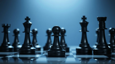 Chess board game concept of business ideas and competition and strategy ideasの写真素材