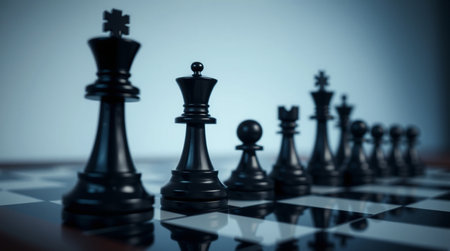 Chess board game concept of business ideas and competition and strategy ideasの写真素材