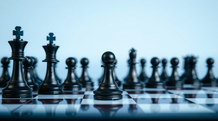 Chess board game concept of business ideas and competition and strategy ideasの写真素材