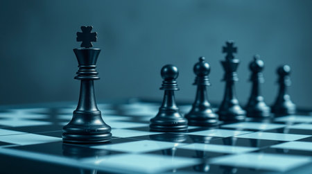 Chess business concept, leader & success, leader & success.の写真素材