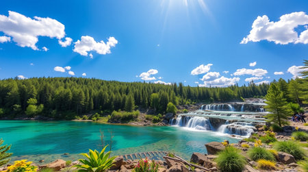 Beautiful view of a national park.の写真素材