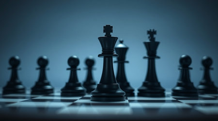 Chess game concept of business ideas and competition. 3D renderingの写真素材