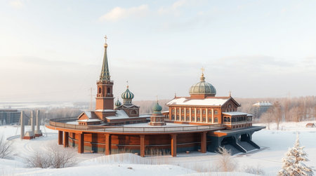 Church of the Intercession of the Blessed Virgin Mary in Samara, Russiaの写真素材