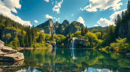 Yosemite National Park, California, USA. The Yosemite Valley is one of the most beautiful natural...
