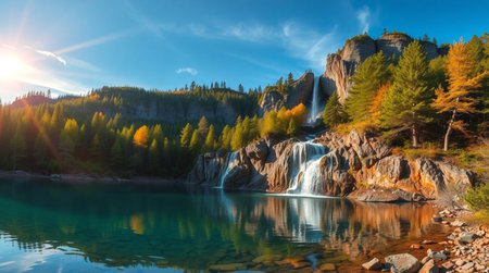 Beautiful autumn scene.の写真素材