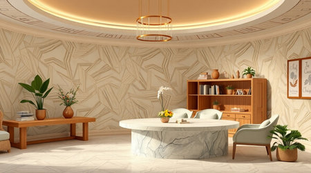 Interior of the living room. 3D render, 3D illustration