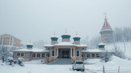 View of the Church of the Intercession of the Blessed Virgin Mary in Yaroslavl, Russiaの写真素材