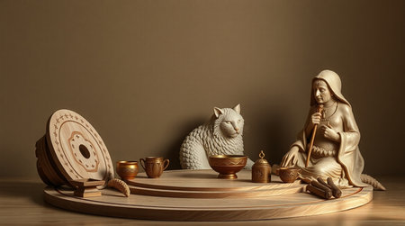 Statue on the table