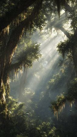 Morning light in the rainforest, Doi Inthanon National Park, Thailand